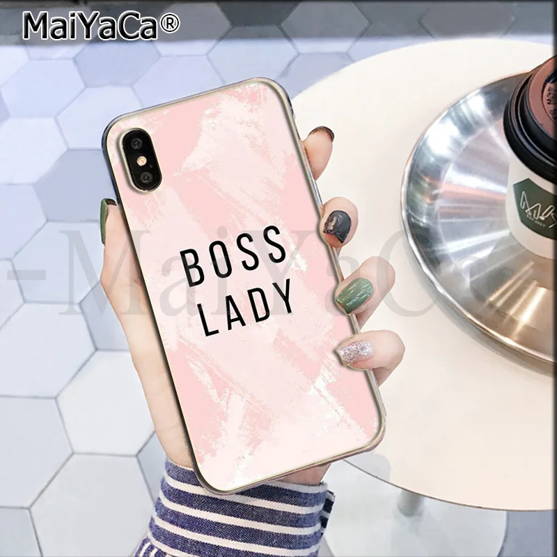 MaiYaCa Boss Girl Lady роскошный модный Чехол для мобильного телефона для Apple iPhone 8 7 6 6S Plus X XS max 5 5S SE XR Чехол для мобильного телефона - Цвет: 4