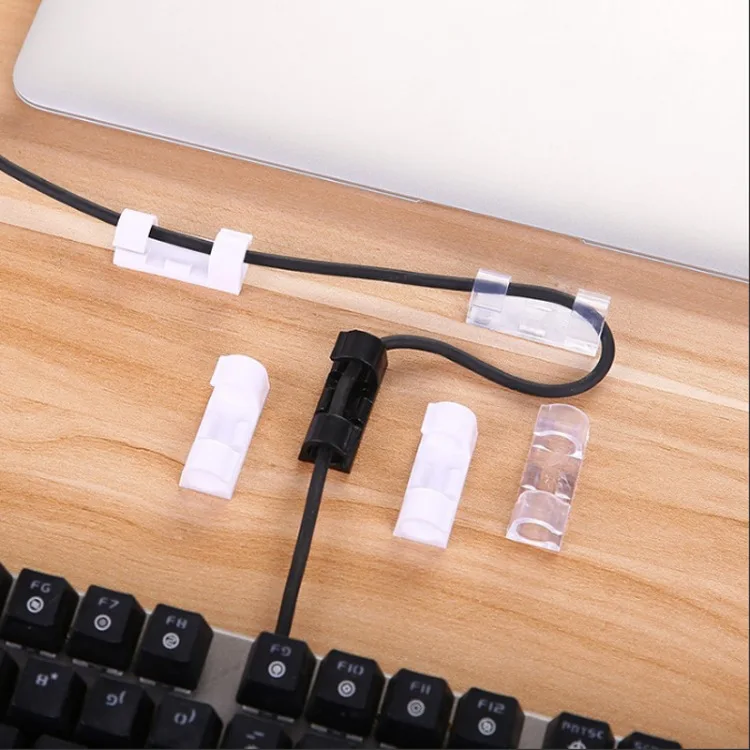 20Pcs Self-Adhesive Wire Organizer Fixed Clamp Network Cable Storage Clips Data Fixer Finishing Tools | Дом и сад
