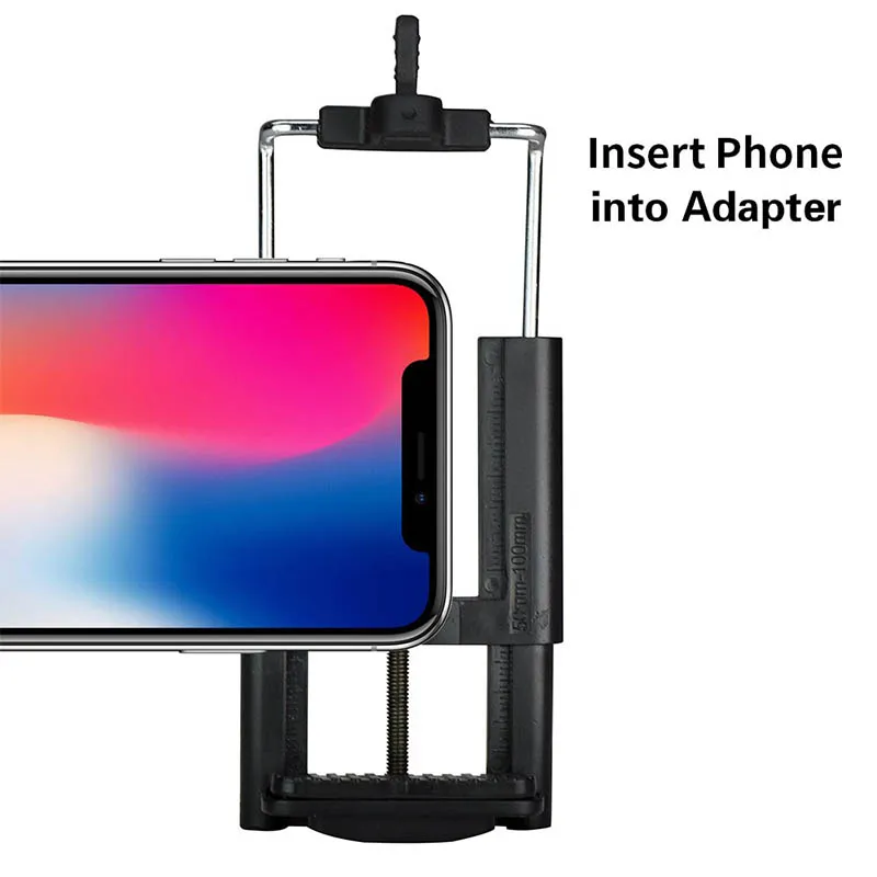 Адаптер для штатива сотового телефона держатель с зажимом Xiaomi iPhone X 8 7 6s Plus SE Huawei
