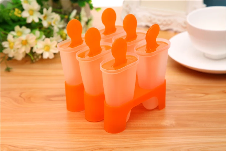 6 шт. DIY Замороженные Мороженое Поп прессформа эскимо мороженого на палочке