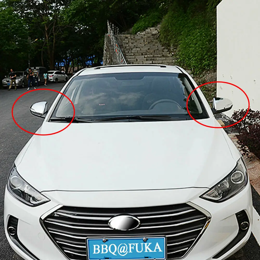 BBQ @ FUKA для Hyundai Elantra Avante 2016-2019 хромированное боковое зеркало заднего вида из