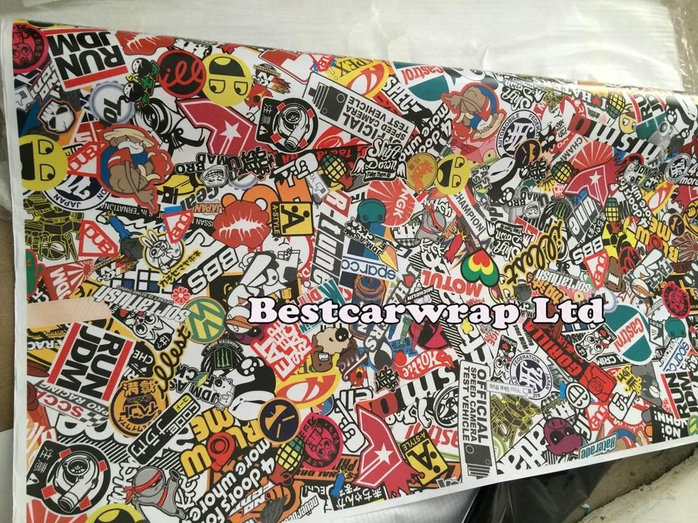 JDM Стикеры бомба виниловая пленка с освобождением воздуха наклейка бомбой для