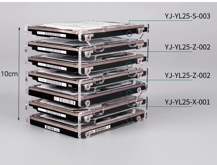 2,5 дюймов диск SSD Рамка Кронштейн коробка мульти бит укладки HD док базовая станция многослойный штабелирование тест Bech Открытый Воздушный чехол