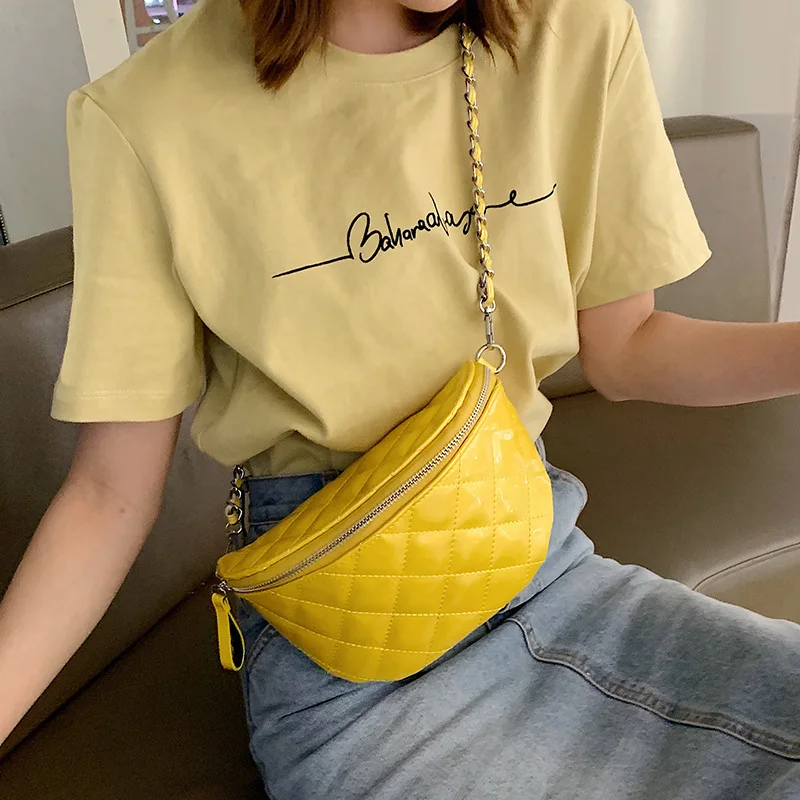 Маленькая Новая мода 2019 Женская поясная сумка на груди известный бренд