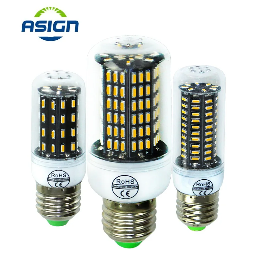 Кукурузная лампа Светодиодная E27 E14 SMD 5730 38 55 78 88 140 светодиодов e27 холодный белый 220