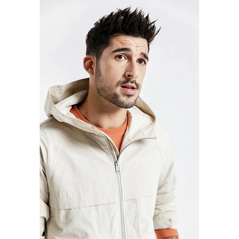 МУжская куртка с капюшоном SIMWOOD повседневная короткая большого размера модель