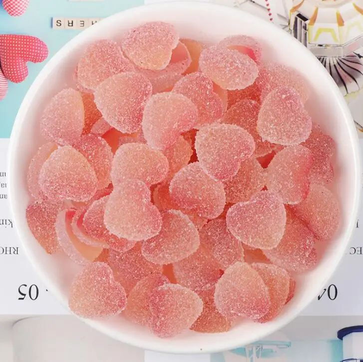 Конфеты Смола кабошоны сердца Форма моделирование Еда DIY Скрапбукинг украшение ремесло - Цвет: 13