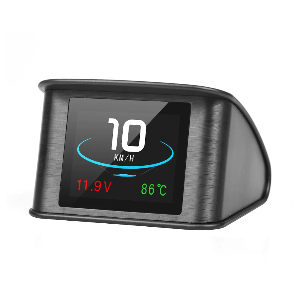 P10 HUD Автомобильный бортовой компьютер Автомобильный цифровой gps OBD вождения головы вверх дисплей Спидометр охлаждающей жидкости температура диагностический инструмент