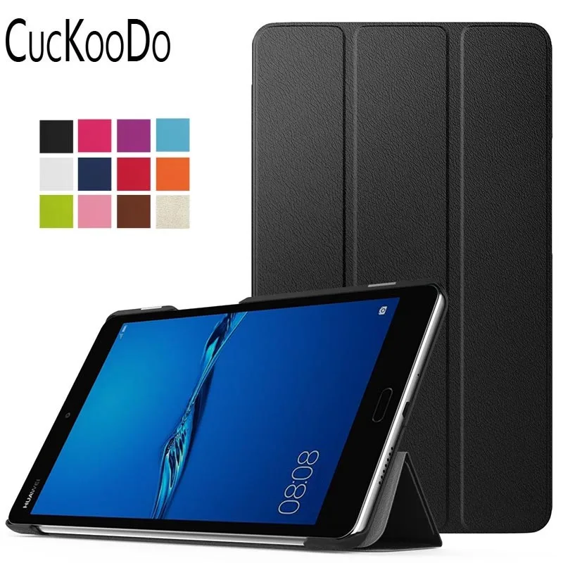 Тонкий чехол подставка CucKooDo Slim Fit для Huawei MediaPad M3 Lite 8 0 дюймов планшет с функцией