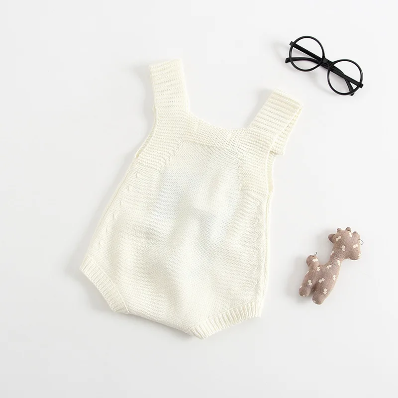 2018 осенний Новый Модный милый Вязаный комбинезон для маленьких девочек Детский с