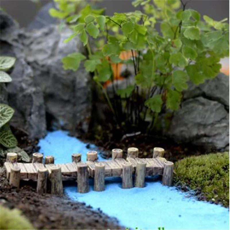 2 PCS Water Corridor Harbour Bridge Miniature Fairy Garden Home Houses Decoration Mini Craft Micro Landscaping Decor DIY | Дом и сад