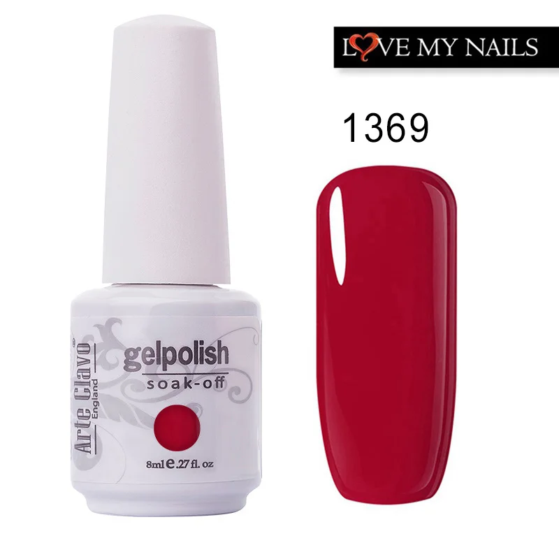 Гель лак для ногтей Arte Clavo 85 цветов розовое золото Профессиональный Nagellack