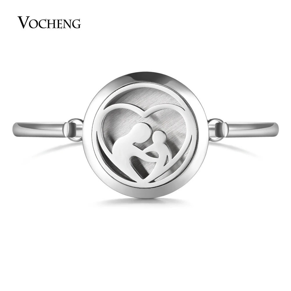

10pcs/lot Perfume Diffuser Bracelet Stainless Steel Love Aromatherapy Locket Bangle 2 Styles without Felt Pads VA-835*10