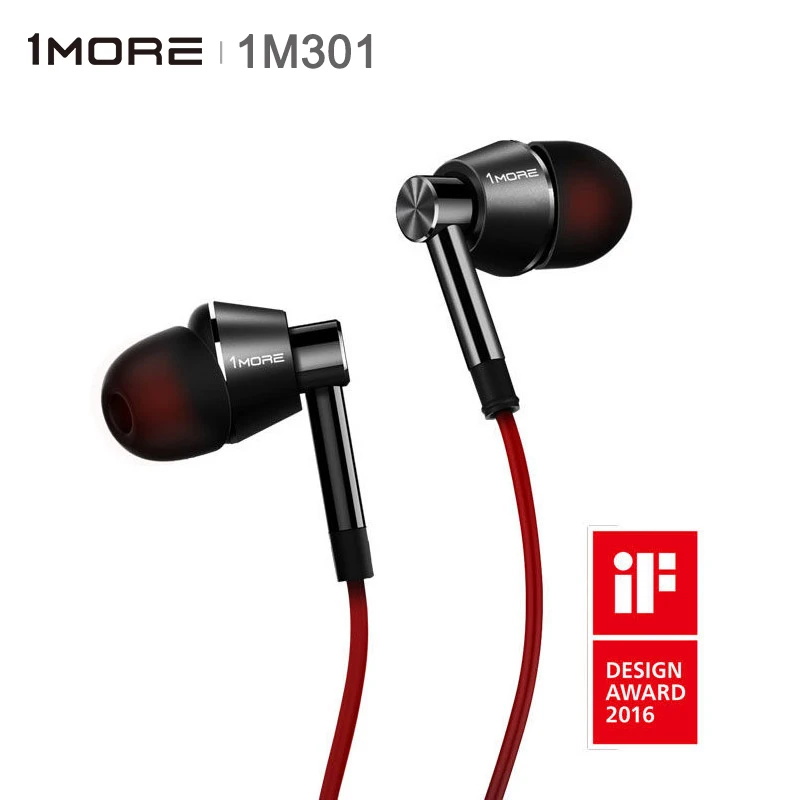 1more 1M301 поршневые наушники Металлические Наушники Hi Fi вкладыши сильный бас Шум