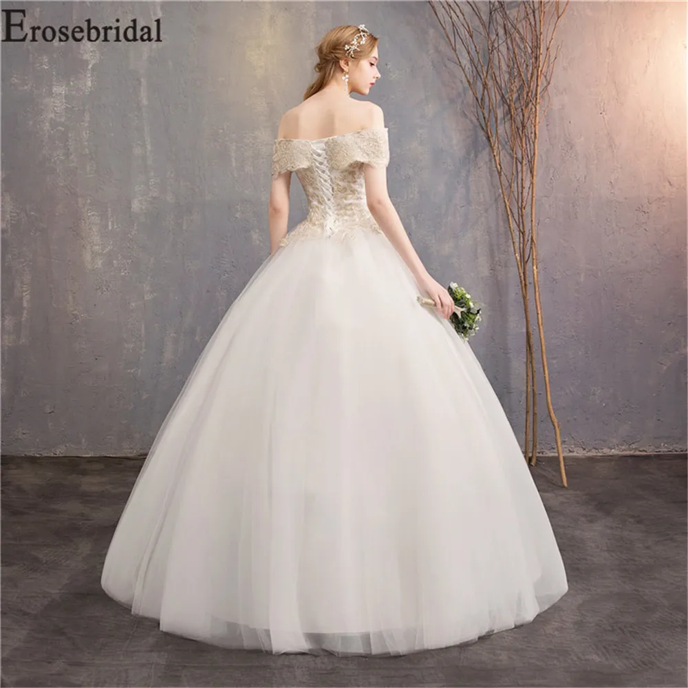 Женские винтажные Свадебные платья Erosebridal кружевные свадебные с открытыми