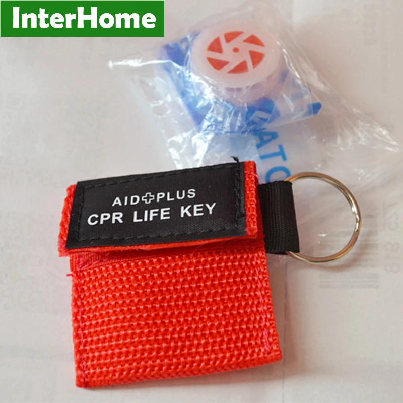 20 шт. спасательная маска CPR защитный спасательный ключ с цепочкой для ключей