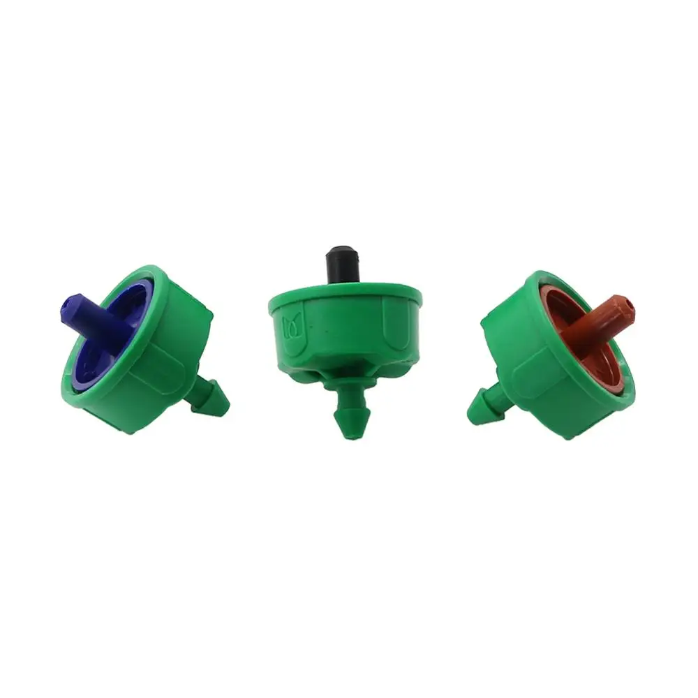 300 Pcs 2L/4L/8L Steady Flow Regulator Pressure Compensation Drippers 4/7mm Interfaces Garden Irrigation Nozzles