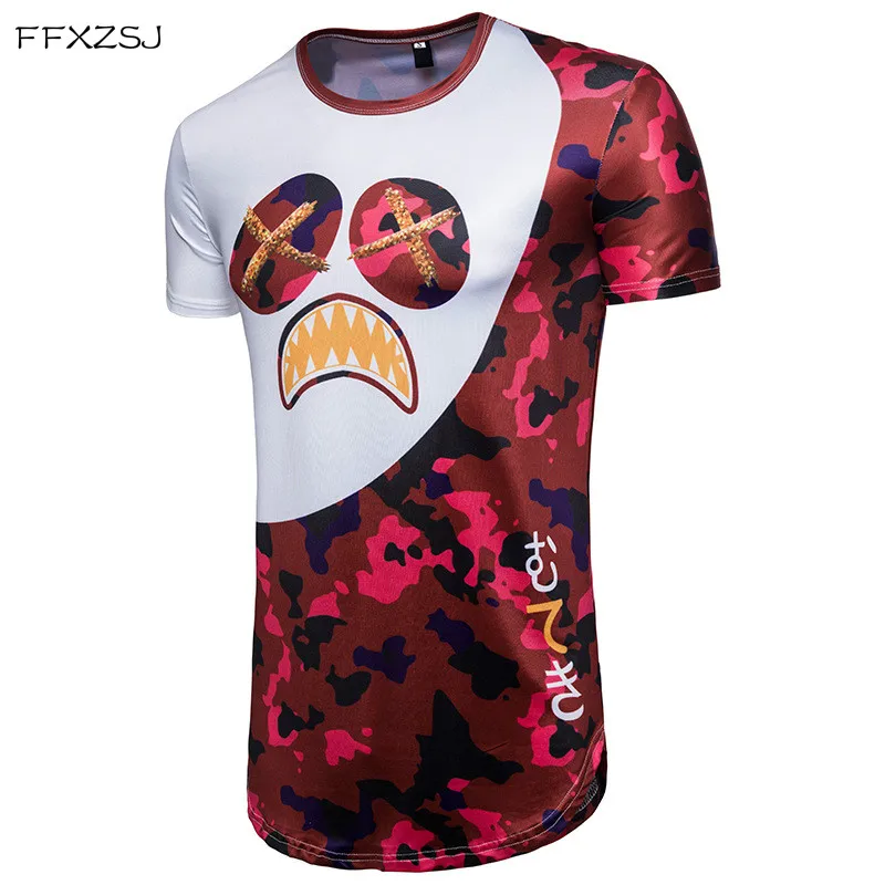 Мужские футболки 2018 модный тренд Новое поступление мужская футболка в стиле хип