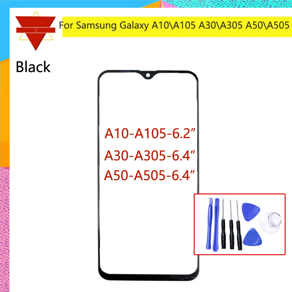 Новинка для Samsung Galaxy A10 A30 A50 Φ сенсорный экран фронтальный внешний стеклянный