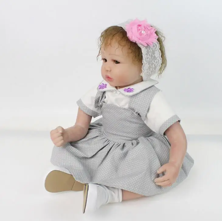 Кукла reborn из мягкого силикона для девочек 20 дюймов реалистичное качество|doll