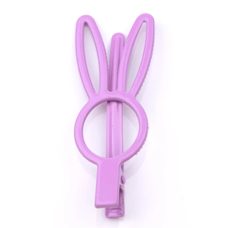 Girls Cute Rabbit Ear Hairpins Hair Clips Solid Color Hairgrip Geometric Barrettes Fashion Jewelry For Women Accessories |