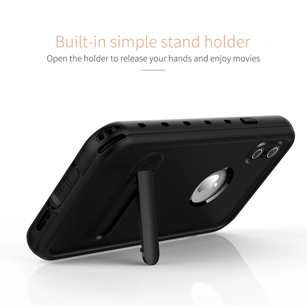 Original Red Pepper IP68 Waterproof Case for Apple iPhone XR Kickstand Shockproof Dust Proof Protective case XS Max | Мобильные