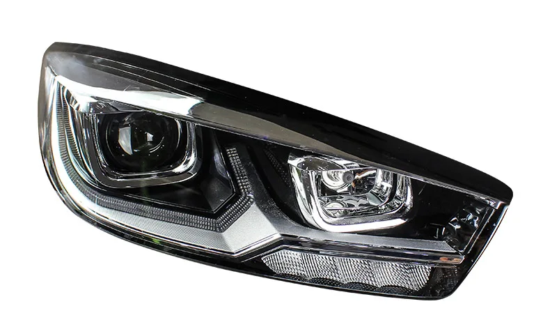 Для 2015-2016 Chevrolet Cruze головной светильник s пара объектив проектора Светодиодная