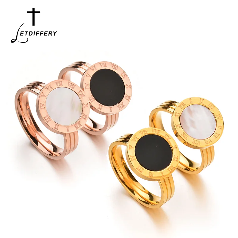 Женское кольцо из нержавеющей стали Letdiffery цвета розового золота в Корейском