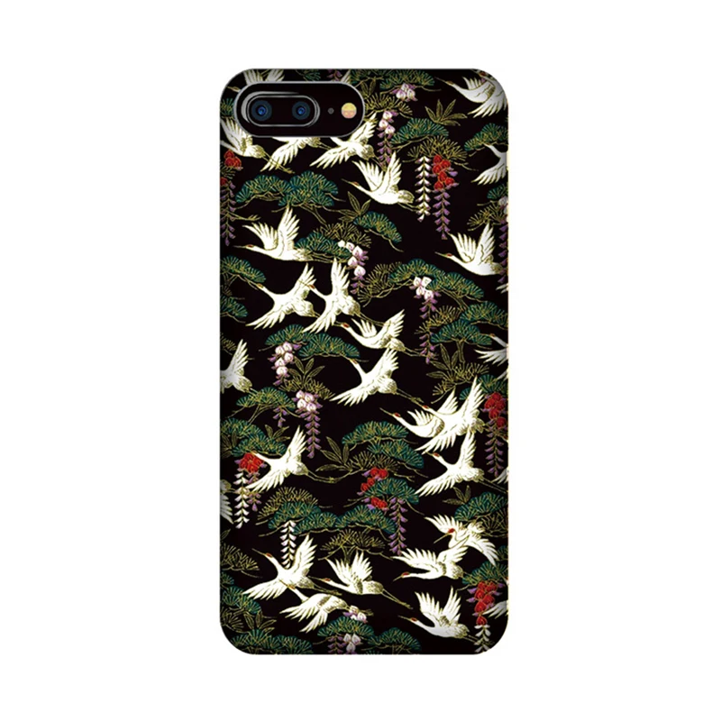 Мода мультфильм птица кран чехол для iPhone 7 Чехол 6 S плюс Жесткий PC Телефонные
