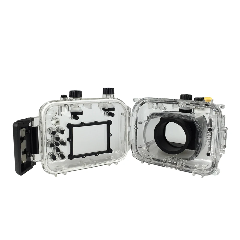 Для камеры Canon G11 G12 водонепроницаемый корпус ПК Пластиковый Чехол прозрачный чехол глубина погружения 40 м функции управления камерой