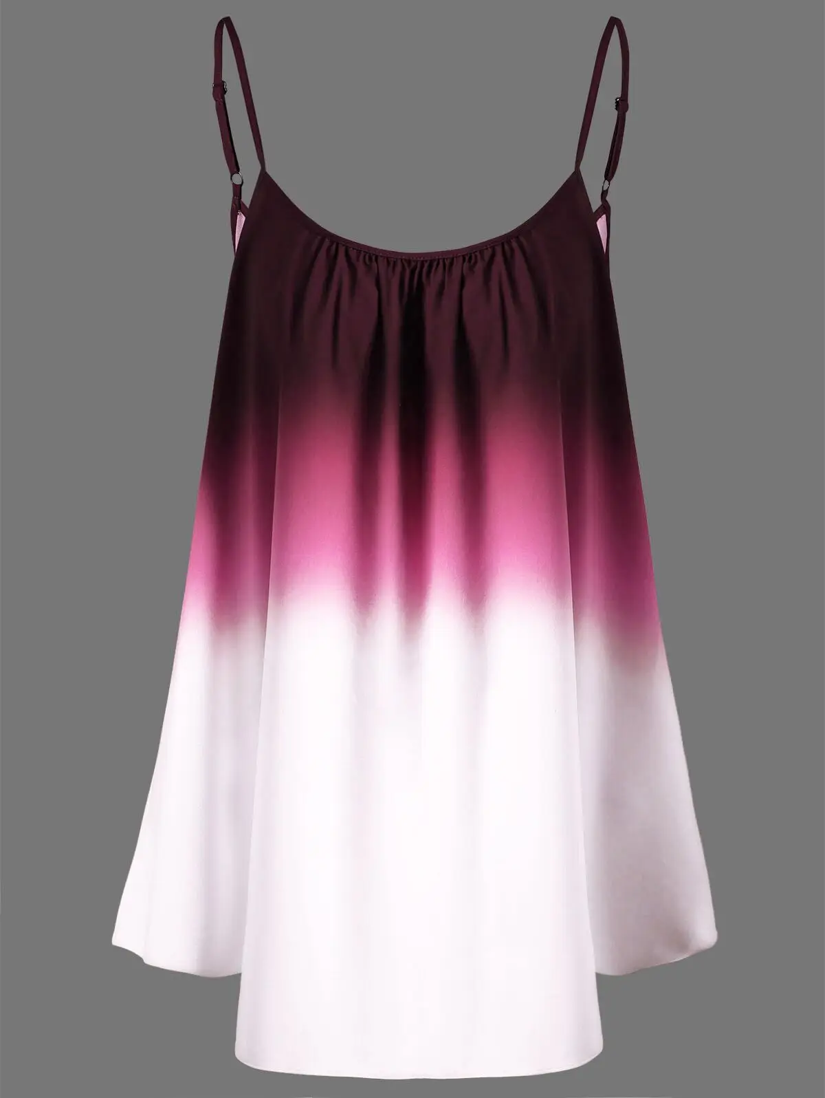 Женская пляжная жилетка ROSEGAL летняя без рукавов с принтом Ombre большого размера