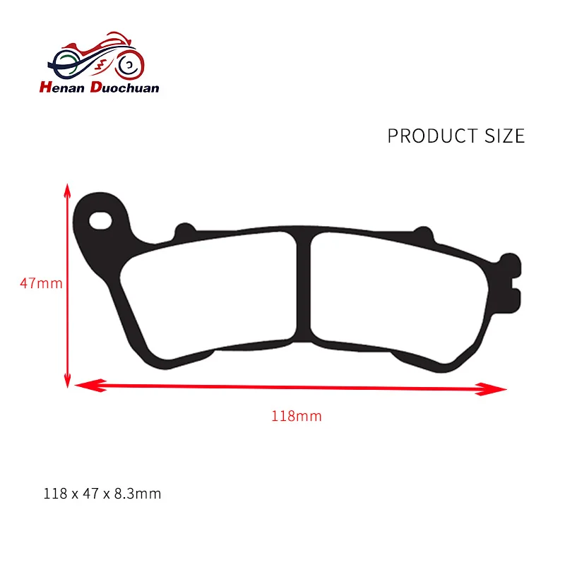 Передние тормозные колодки для мотоцикла HONDA VT 750 1300 CBR 250 600 NSS250 300 SH150i 300i CBF500 VFR800 1200