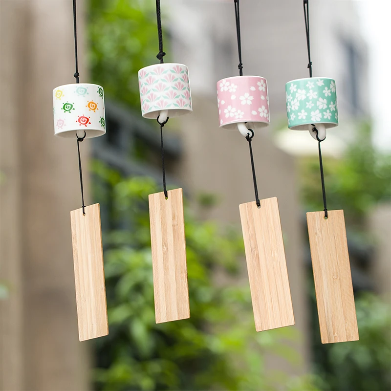 Творческий японской вишни керамический колокольчик украшения спальни для милых