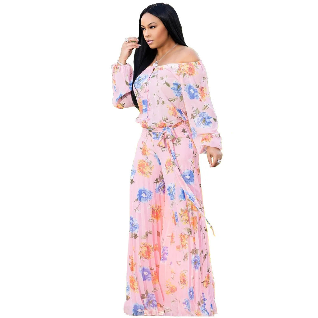 Women's Plus Size Jumpsuits Tube Top Flroal Long Casual Loose Romper Flare Boot Cut Pants Rave Festival Clothing | Женская одежда