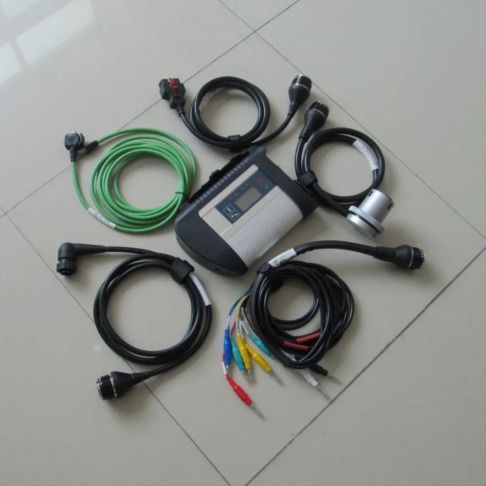 Новый MB SD Connect Compact 4 МБ Звезда C4 мультиплексор с WI FI плюс 5 кабелей мульти Langauge для