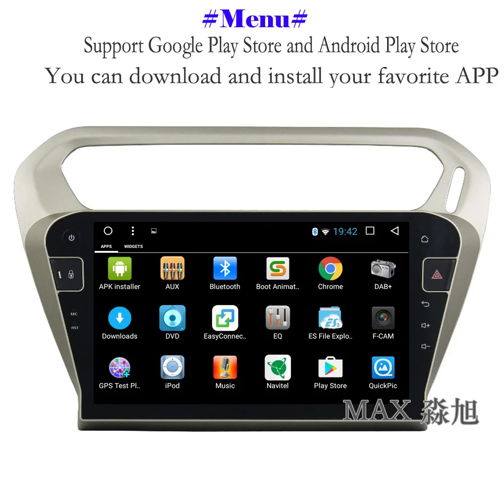 MAX Android 8 1 автомобильный dvd-плеер для Peugeot 301/Citroen Elysee 2014 2015 2016 Радио BT 3/4G WiFi SWC GPS