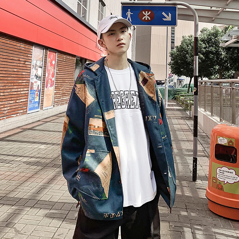 2019 осень новый оригинальный бренд Tide студенческий городок с капюшоном твид