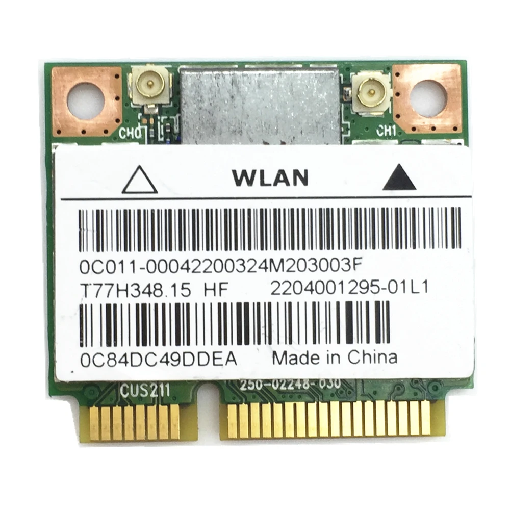 Для сетей Killer N1202 AR5B22 Двухдиапазонная N + BLUETOOTH BT беспроводная Wi-Fi карта |