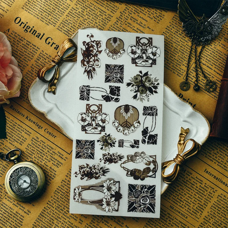 Винтажные потертые наклейки для скрапбукинга Happy Planner создания карт журнального