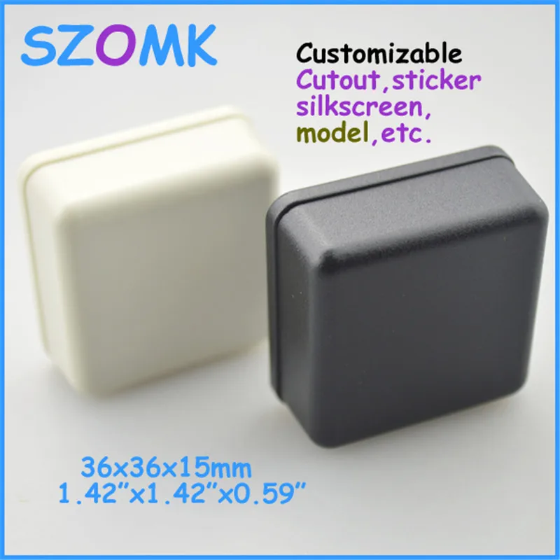Китайский рынок электронных проектных коробок пластиковый корпус (1 шт.) 36*36*15 мм