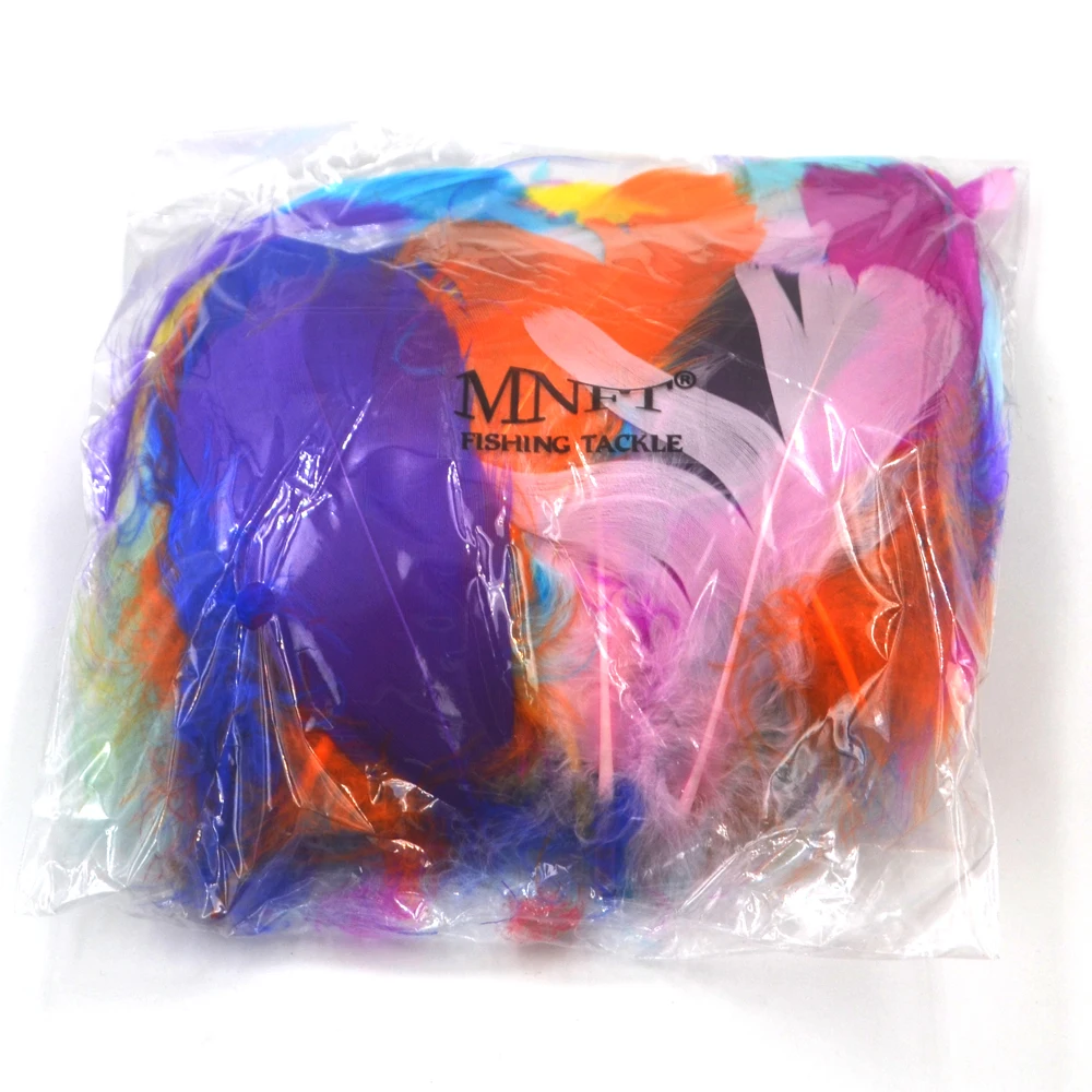 100 шт. Ассорти перьев кряклыков материал для завязывания мухи утиное крыло