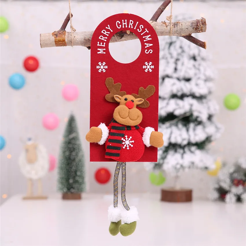 Рождественская елка декор украшения дверь украшение Санта Клаус Снеговик олень |
