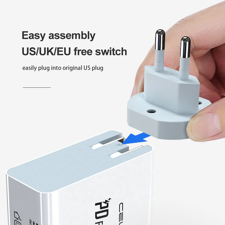 48 Вт Мульти USB быстрое зарядное устройство usb type C PD зарядное устройство Quick Charge 3,0 зарядная станция Cargador для Iphone 11 Pro Max samsung Note10