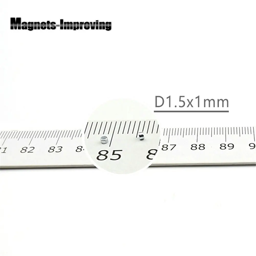 100 шт микро NdFeB магниты дисковый диаметр. 1,5x1 мм neodimio imanes Tinny Magnetics прецизионный Неодимовый датчик маленькие допуски