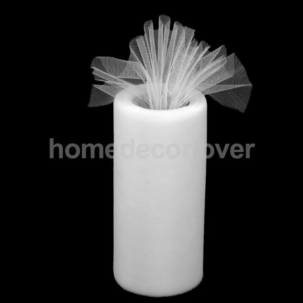 Тюлевая юбка-пачка на катушке размером 6 х25 ярдов сетчатая ткань Свадебный бант