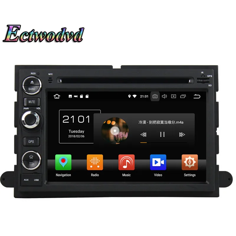 Ectwodvd Восьмиядерный 4G + 64G Android 9 0 Автомобильный мультимедийный dvd плеер gps для Ford
