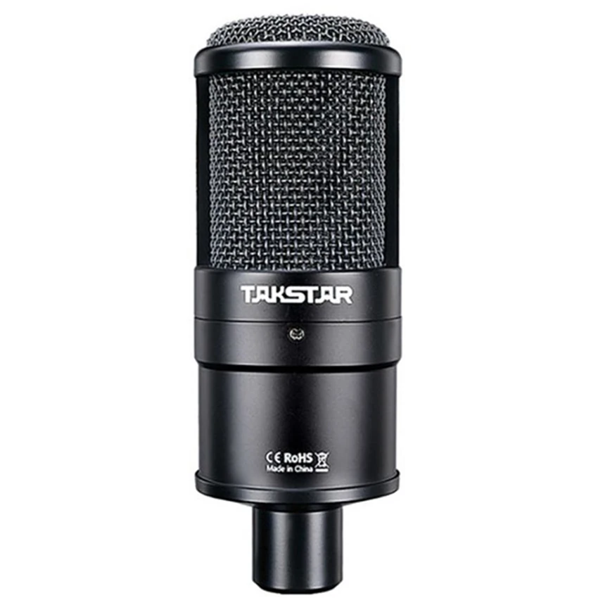 TAKSTAR PC-K220, профессиональный Студийный конденсаторный микрофон, боковой адрес, микрофон для компьютера, микрофон для сетевой записи