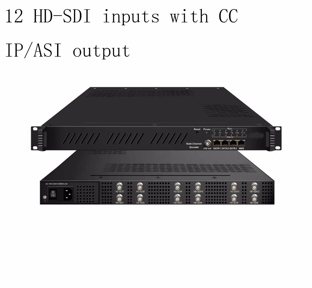 Мульти кодировщик каналов 12 HD SDI входов с MPEG2 и MPEG4 AVC/H.264 кодирование IP ASI выход|h.264