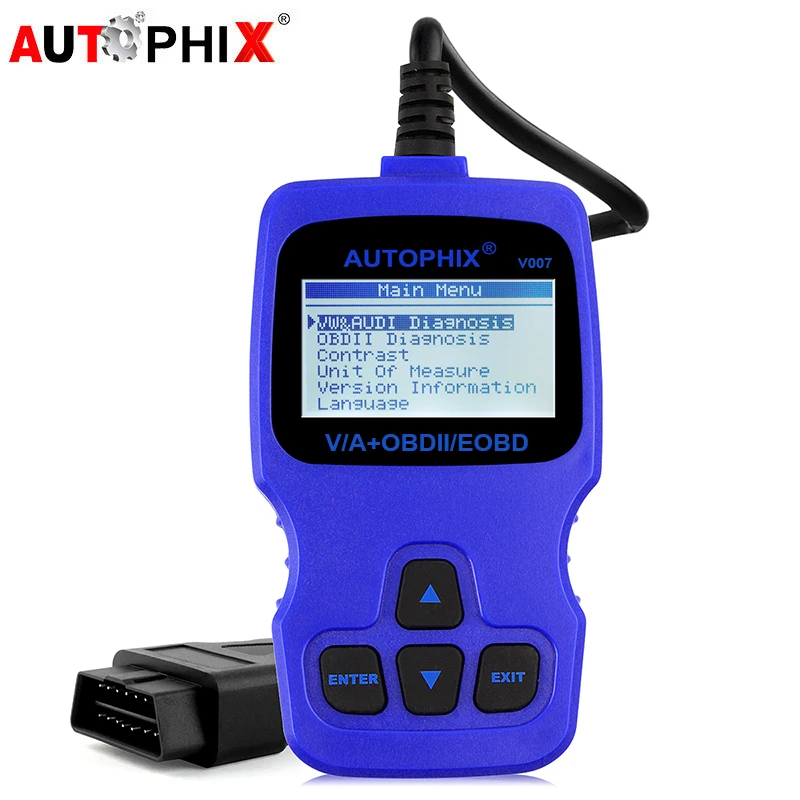 Autophix V007 OBDII Автомобильный сканер подушка безопасности отопления EPB SRS SAS ABS масла