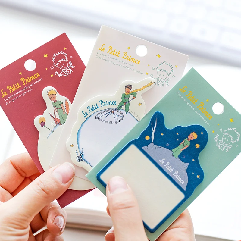 

Cartoon Little Prince Memo Pad Paper Sticky Notes Planner Sticker Paste Kawaii Stationery Papeleria Office School Supplies